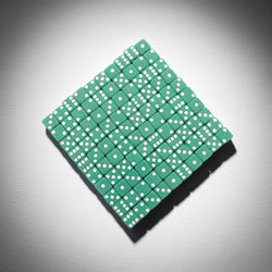 KOP07287 Green Opaque Dice with White Pips D6 8mm (5/16in) Bulk Pack of 200 Dice (ONLINE ORDER ONLY)