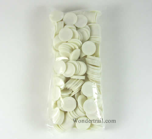 KOP09237E500 White Mini Poker Chips Plastic 7/8in Bulk Approx. 500 (ONLINE ORDER ONLY)