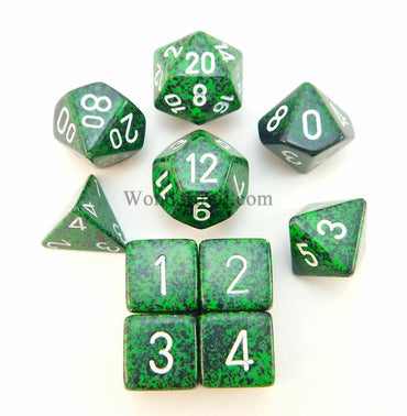 KOP09989 Recon Elemental Dice with White Numbers 16mm (5/8in) Set of 10 (ONLINE ORDER ONLY)