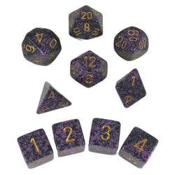 KOP09994 Hurricane Elemental Dice Gold Numbers 16mm (5/8in) Set of 10 (ONLINE ORDER ONLY)
