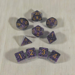 KOP09994 Hurricane Elemental Dice Gold Numbers 16mm (5/8in) Set of 10 (ONLINE ORDER ONLY)