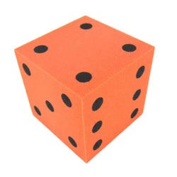 KOP10941 Orange Opaque Foam Die with Black Dots D6 50mm (2in) Pack of 1 Die (ONLINE ORDER ONLY)