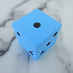 KOP10947 Blue Opaque Foam Die Black Dots D6 100mm (4in) Pack of 1 (ONLINE ORDER ONLY)