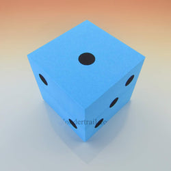 KOP10947 Blue Opaque Foam Die Black Dots D6 100mm (4in) Pack of 1 (ONLINE ORDER ONLY)