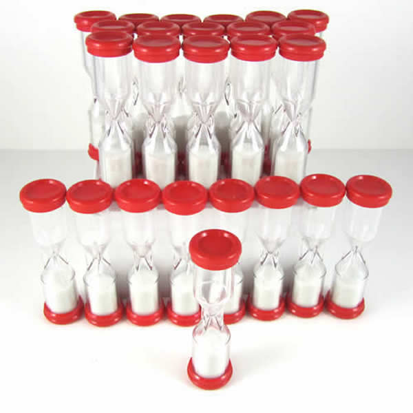 KOP11892 Sand Timer Approximately 90 Second Pack of 25 Koplow Games (ONLINE ORDER ONLY)