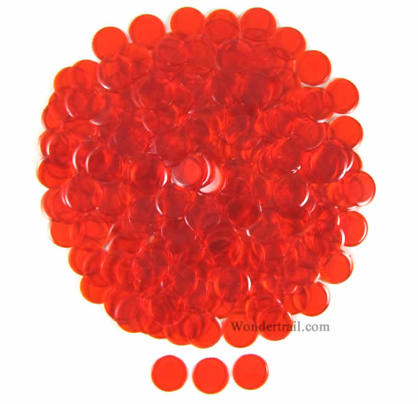 KOP12543 Orange Plastic Sorting Chips 19MM 250ea Koplow (ONLINE ORDER ONLY)