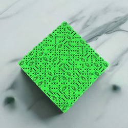 KOP12863 Green Fish Dice with Black Pips D6 16mm (5/8in) Bulk Pack of 100 (ONLINE ORDER ONLY)