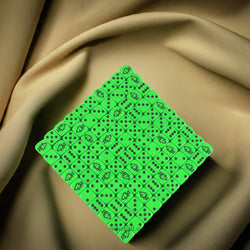KOP12863 Green Fish Dice with Black Pips D6 16mm (5/8in) Bulk Pack of 100 (ONLINE ORDER ONLY)