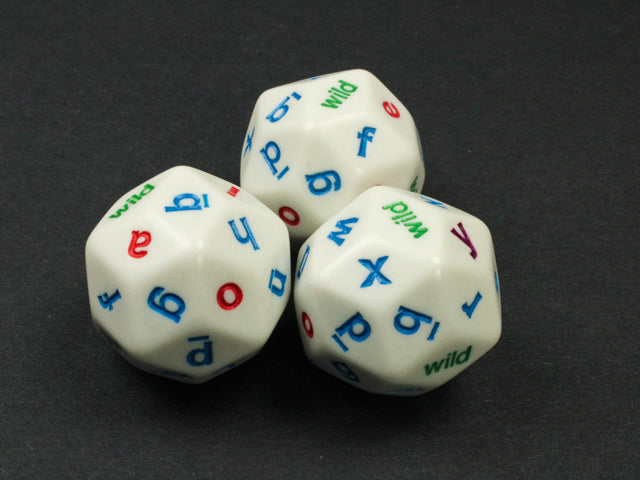 Alphabet Dice | d30 Die with Letter Novelty Dice for Learning (sold per piece) (Online Only)