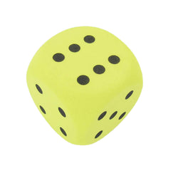 KOP13771 Yellow Opaque Foam Die Black Dots D6 50mm Pack of 1 Die (ONLINE ORDER ONLY)