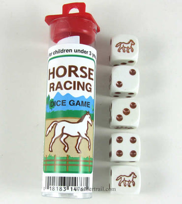 KOP14767 Brown Horse Racing Dice Game with 5 Dice Koplow Games (ONLINE ORDER ONLY)