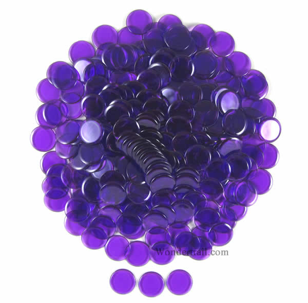 KOP16255 Purple Extra Thick Plastic Sorting Chips 19MM (3/4in) Pack of 250 (ONLINE ORDER ONLY)