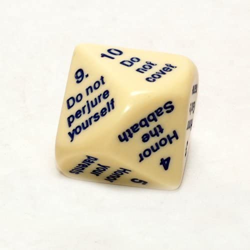 KOP16863 The Ten Commandments 25mm Die Koplow Games (ONLINE ORDER ONLY)