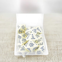 KOP16867 The Ten Commandments Dice D10 29mm (1.14in) Pack of 12 Dice (ONLINE ORDER ONLY)