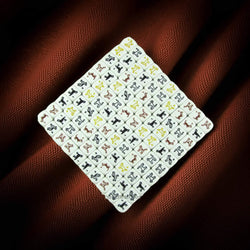 KOP17278 Dog Dice White with Colored Dogs D6 16mm (5/8in) Pack of 100 (ONLINE ORDER ONLY)