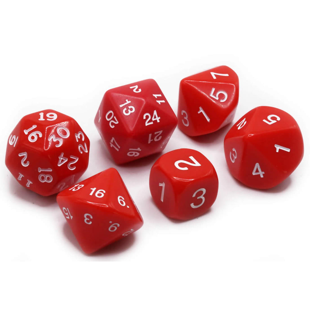 KOP17923 Red Special Who Knew 6 Dice Set Koplow Games (ONLINE ORDER ONLY)