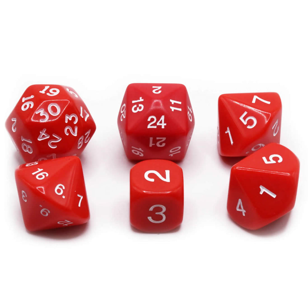 KOP17923 Red Special Who Knew 6 Dice Set Koplow Games (ONLINE ORDER ONLY)