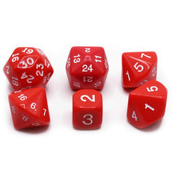 KOP17923 Red Special Who Knew 6 Dice Set Koplow Games (ONLINE ORDER ONLY)