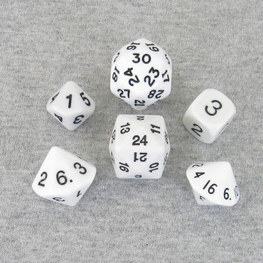 KOP17924 White Special Who Knew 6 Dice Set Koplow Games (ONLINE ORDER ONLY)
