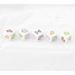 KOP17965 Political Poker Dice Game D6 16mm (5/8in) Pack of 5 Dice Koplow (ONLINE ORDER ONLY)
