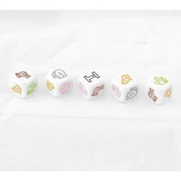 KOP17965 Political Poker Dice Game D6 16mm (5/8in) Pack of 5 Dice Koplow (ONLINE ORDER ONLY)