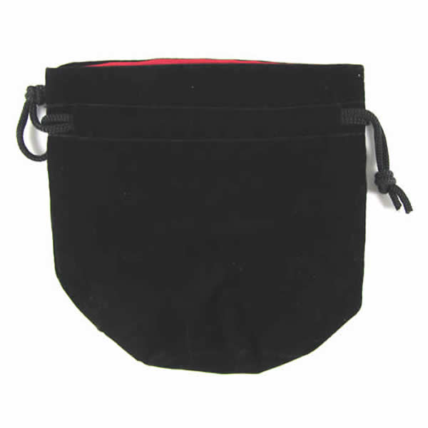 KOP18147 Black Velvet Dice Bag (3in x 4.5in) Koplow Games (ONLINE ORDER ONLY)