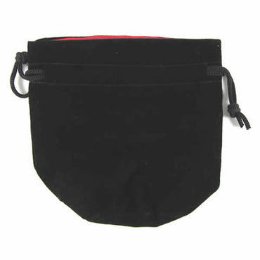 KOP18147 Black Velvet Dice Bag (3in x 4.5in) Koplow Games (ONLINE ORDER ONLY)