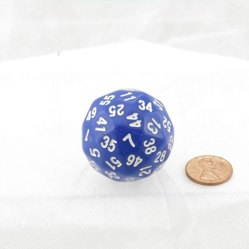KOP18500 Blue Opaque Die with White Numbers D60 35mm (1.37in) Pack of 1 (ONLINE ORDER ONLY)