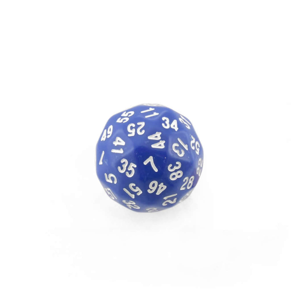 KOP18500 Blue Opaque Die with White Numbers D60 35mm (1.37in) Pack of 1 (ONLINE ORDER ONLY)