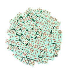 KOP18811 Green Alien Glow in the Dark Dice with Red Aliens D6 16mm (5/8in) Bulk Pack of 100 Dice (ONLINE ORDER ONLY)