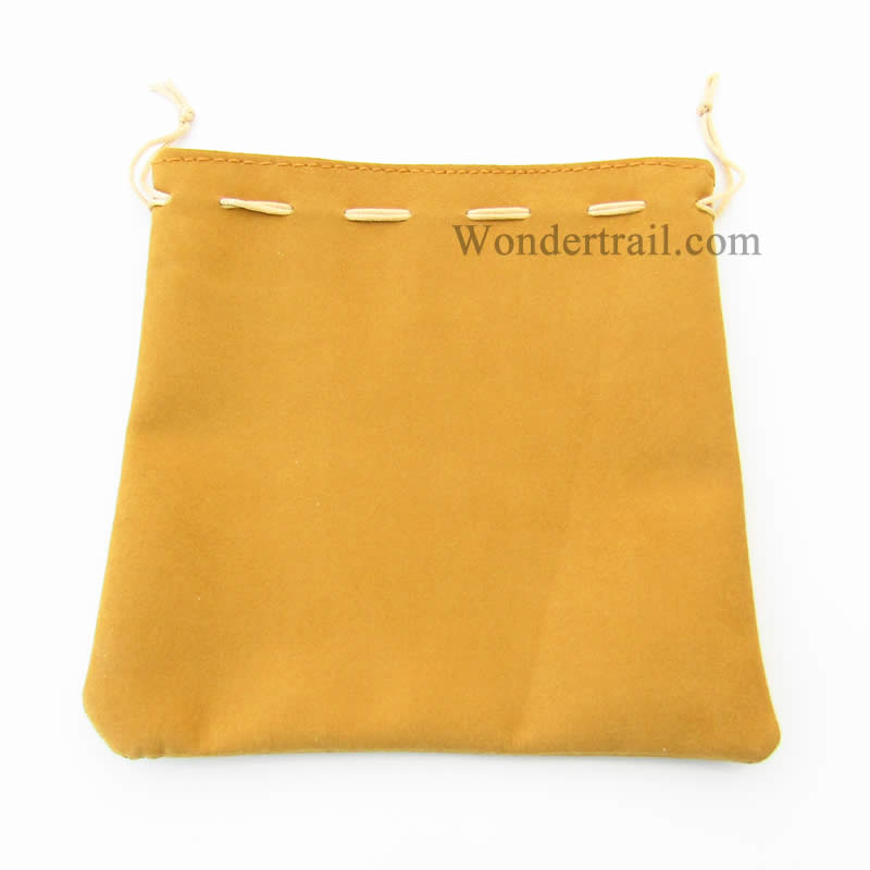 KOP18833 Tan Leather Gaming Bag  7in X 8in Koplow Games (ONLINE ORDER ONLY)
