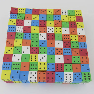 KOP18920 Assorted Foam Dice with Dots D6 16mm (5/8in) Pack Of 200 (ONLINE ORDER ONLY)