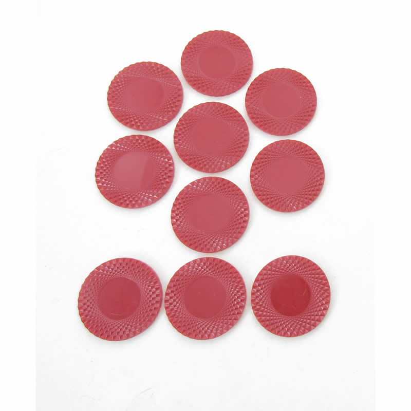 KOP18988 Red Poker Chips 38mm (1.5in) Pack of 10 Koplow Games (ONLINE ORDER ONLY)