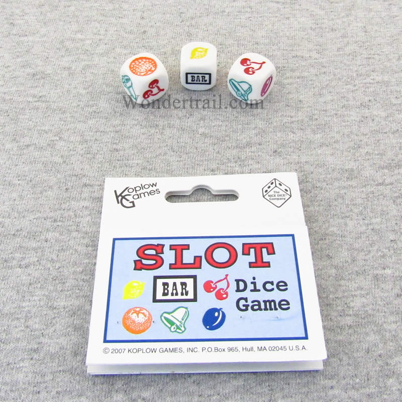 KOP19149 Slot Dice Game D6 16mm (5/8in) Koplow Games (ONLINE ORDER ONLY)