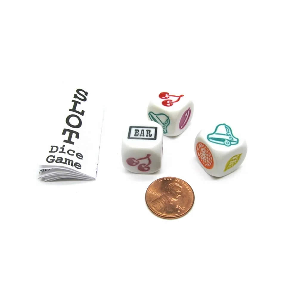 KOP19149 Slot Dice Game D6 16mm (5/8in) Koplow Games (ONLINE ORDER ONLY)
