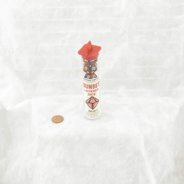 KOP19536 Sunset Layered Dice with White Colored Numbers 16mm (5/8in) Set of 7 (ONLINE ORDER ONLY)