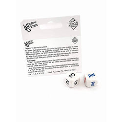 KOP19783 Put and Take Dice Game D6 16mm (5/8in) Pack of 2 Dice Koplow Games (ONLINE ORDER ONLY)
