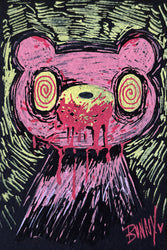 BunnyBaum - Kowaii Gloomy - Original Artwork -Gloomy Bear Exhibition (ONLINE ORDER ONLY)