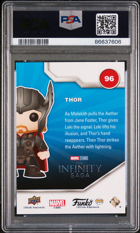 2023 UPPER DECK FUNKO POP MARVEL  THOR  #96  PSA 10 (Online Order Only)