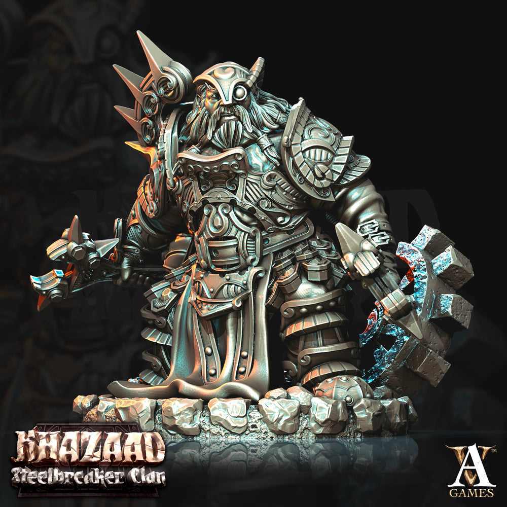3D Printed Archvillain Games Khazaad Steelbreaker Clan - Steelbreaker Engineers 28mm 32mm D&D (Online Only)