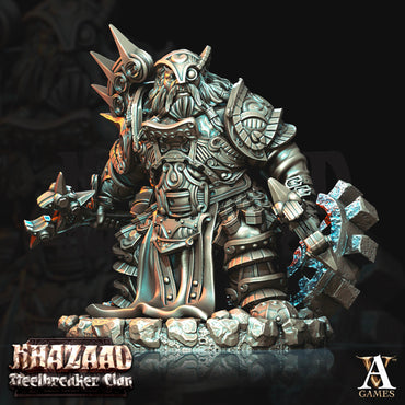 3D Printed Archvillain Games Khazaad Steelbreaker Clan - Steelbreaker Engineers 28mm 32mm D&D (Online Only)