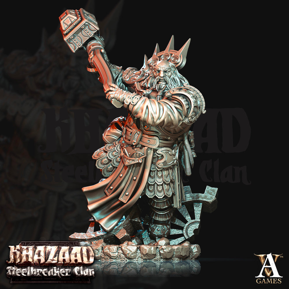 3D Printed Archvillain Games Khazaad Steelbreaker Clan - Steelbreaker Engineers 28mm 32mm D&D (Online Only)