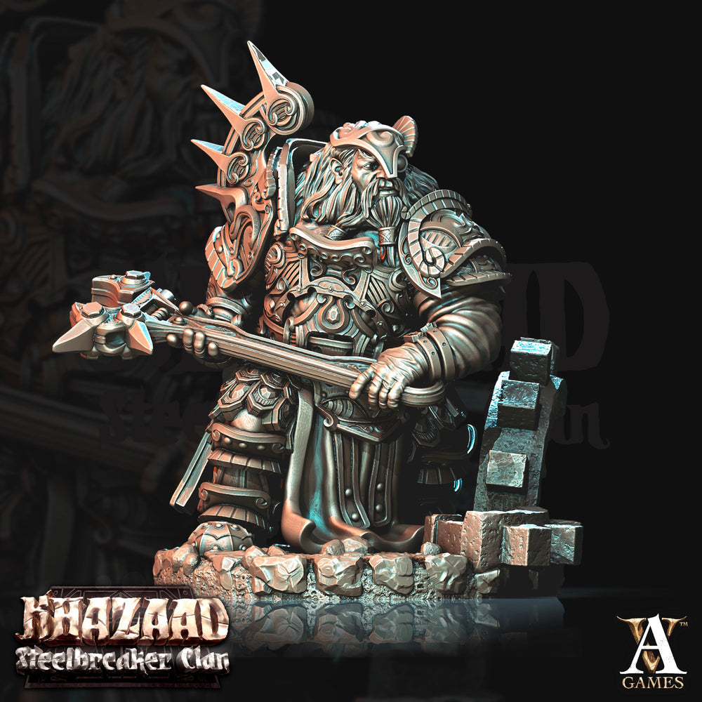 3D Printed Archvillain Games Khazaad Steelbreaker Clan - Steelbreaker Engineers 28mm 32mm D&D (Online Only)