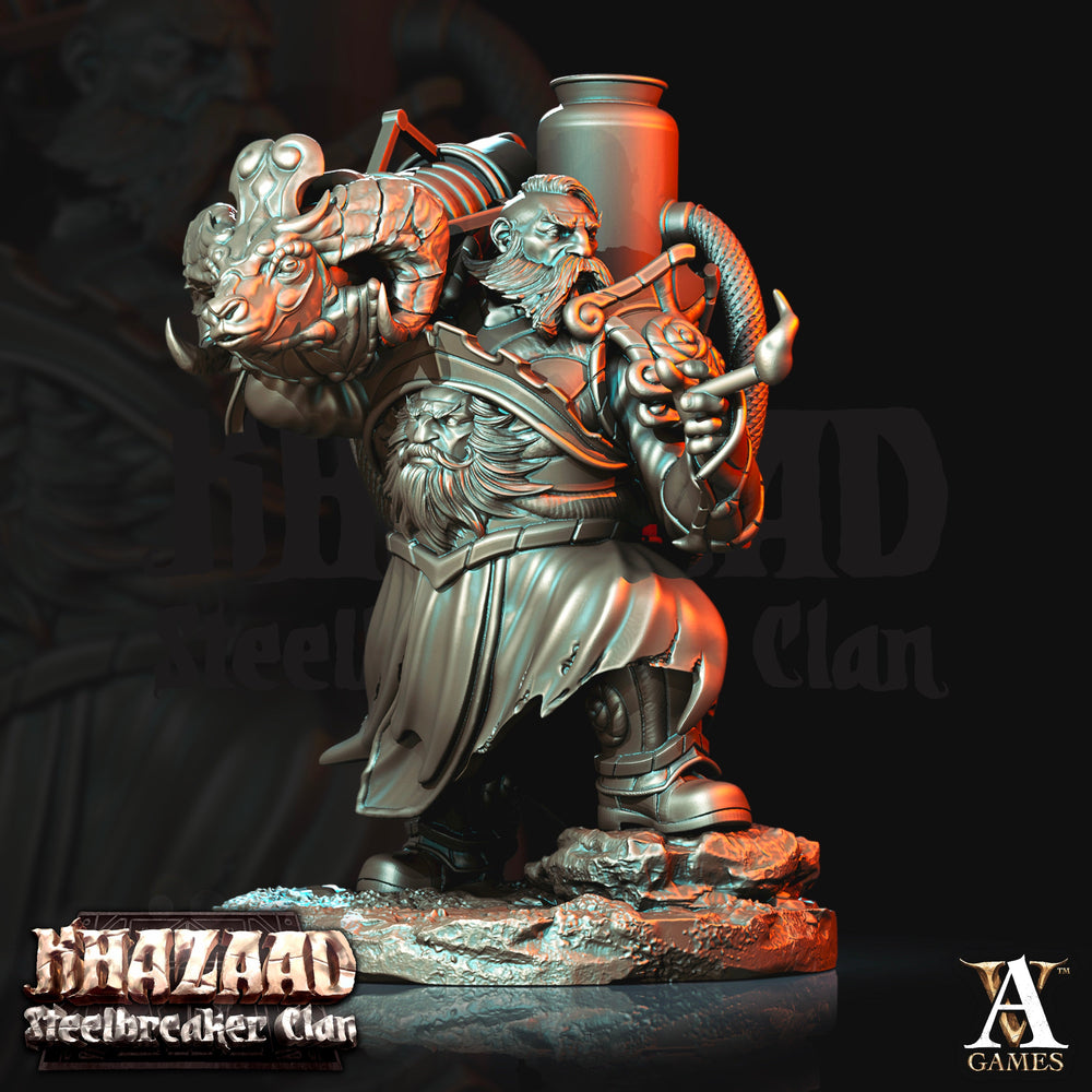 3D Printed Archvillain Games Khazaad Steelbreaker Clan - Steelbreaker Firespitters 28mm 32mm D&D (Online Only)