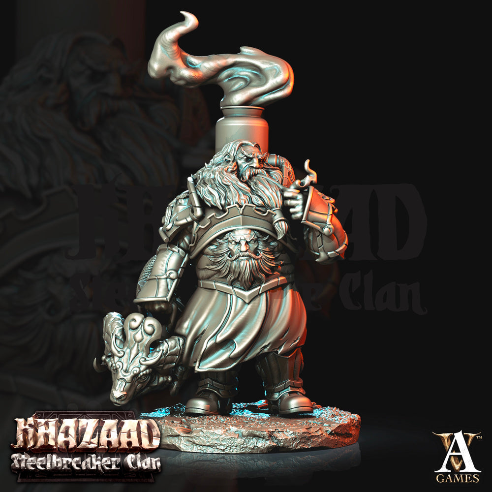 3D Printed Archvillain Games Khazaad Steelbreaker Clan - Steelbreaker Firespitters 28mm 32mm D&D (Online Only)