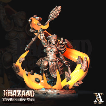 3D Printed Archvillain Games Khazaad Steelbreaker Clan - Geomancers 28mm 32mm D&D (Online Only)