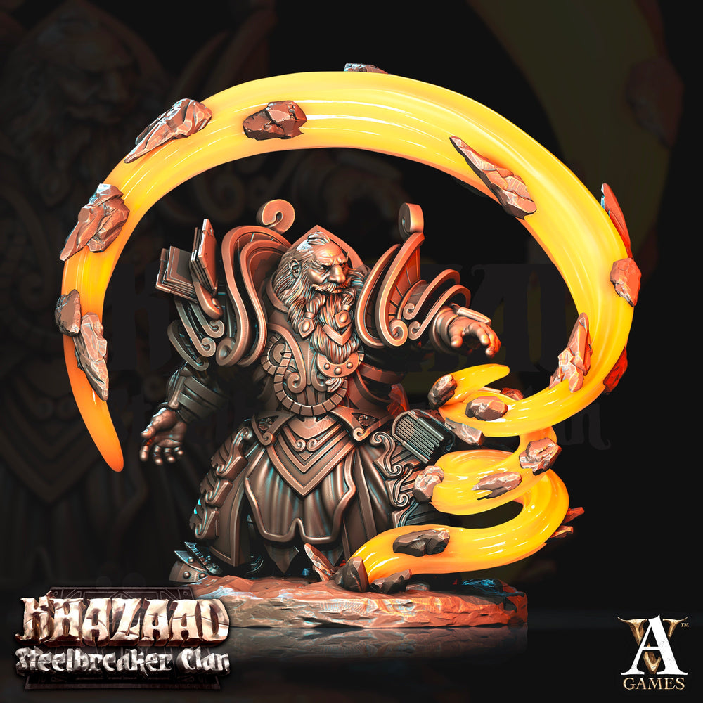 3D Printed Archvillain Games Khazaad Steelbreaker Clan - Geomancers 28mm 32mm D&D (Online Only)