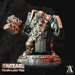 3D Printed Archvillain Games Khazaad Steelbreaker Clan - Steelbreaker Dwarf Warriors 28mm 32mm D&D (Online Only)