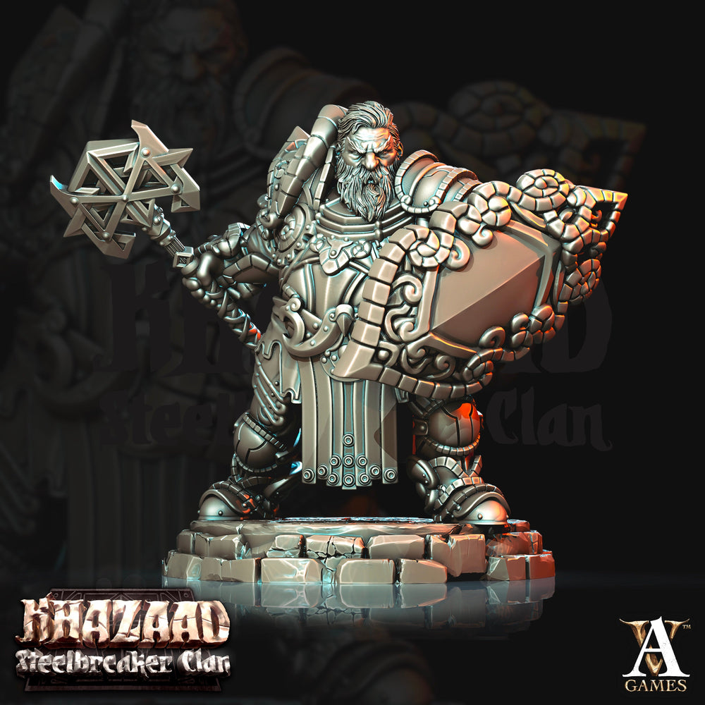 3D Printed Archvillain Games Khazaad Steelbreaker Clan - Steelbreaker Dwarf Warriors 28mm 32mm D&D (Online Only)
