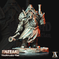 3D Printed Archvillain Games Khazaad Steelbreaker Clan King - Steelbreaker Leadspitters 28mm 32mm D&D (Online Only)